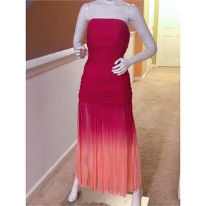 Two tone scrunched up dress